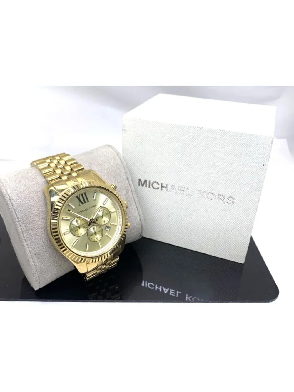 Michael Kors Men's Watch MK8281 Quartz Chronograph Gold Stainless Steel 45mm
